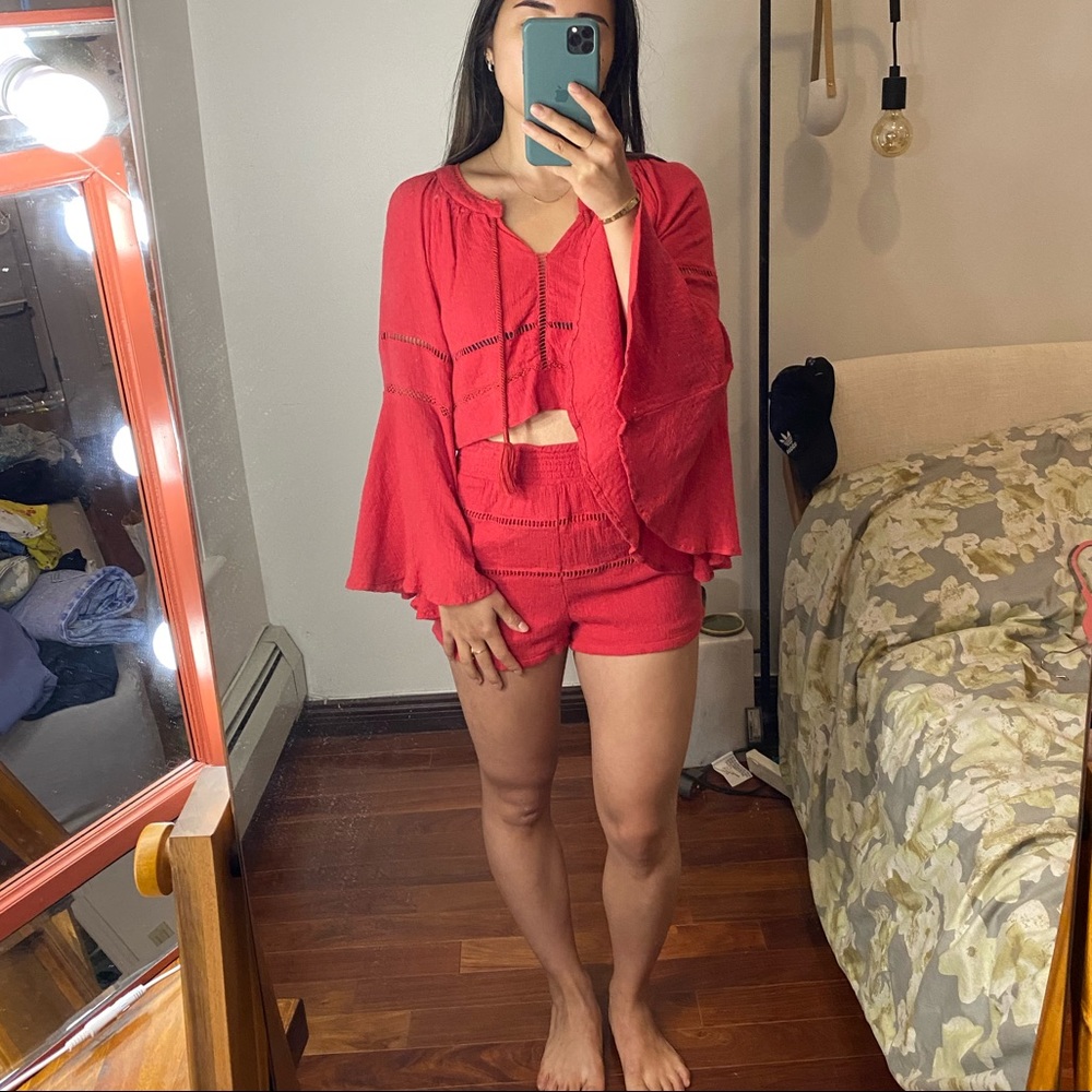 Free People Matching Top and Bottom Set